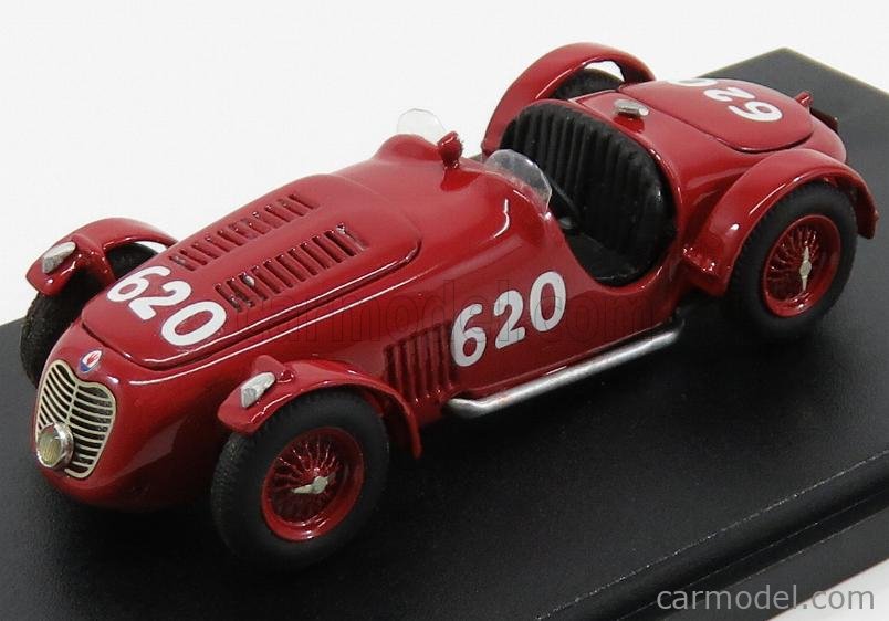 ミニカー Maserati A6GCS Mille Miglia1954 1:43 ABC Brianza Maserati A6GCS Coupe CH. no 2059 red/ white