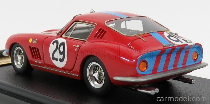 FERRARI 275 Gtb 3.3l V12 Team Scuderia Filipinetti №17 24h Le Mans 1968 Jacques Rey   Claude Haldi Red