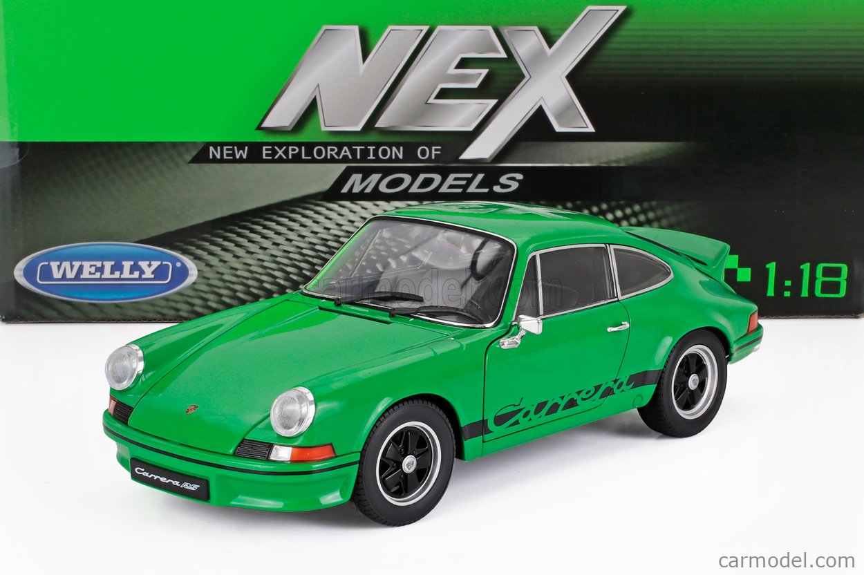 WELLY WE18044GN Scale 1/18 | PORSCHE 911 CARRERA RS 2.7 COUPE 1973