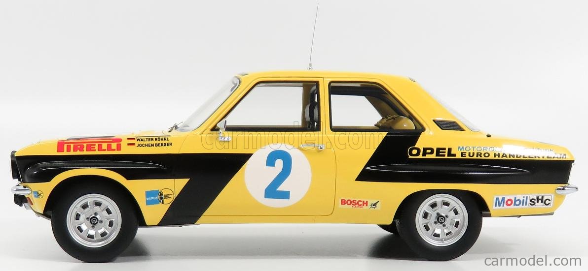 Opel Ascona A 1:43 MINI RACING - Résine - Rallye RAC 1973 Rohrl/Berger