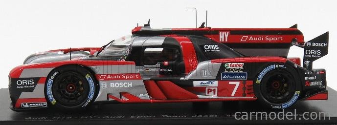 Audi Audi R18 4.0L Tdi V6 #7 4Th Le Mans 2016 Fassler Lotterer SPARK 1:43 S5104