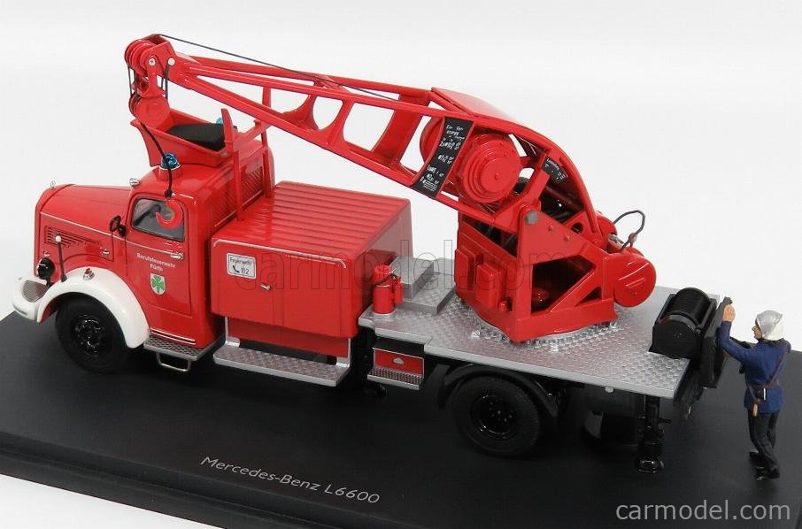 Camion Miniature Schuco 1/43 – Mercedes Benz L6600 Rouge – Modèle 03101, Diecast