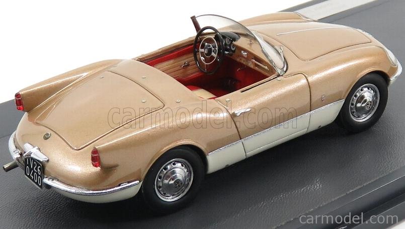 Alfa Romeo Giulietta Bertone cabrio dorati 1956 1/43 Matrix 