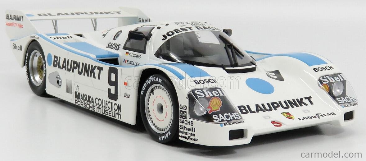 無料配送1/18 Porsche 962C #9 Team Blaupunkt Nurburgring 1000km 1987 限定版、1000の1つ ◆ Klaus Ludwig Bob Wollek ◆ Norev ポルシェ187407 ノレブ