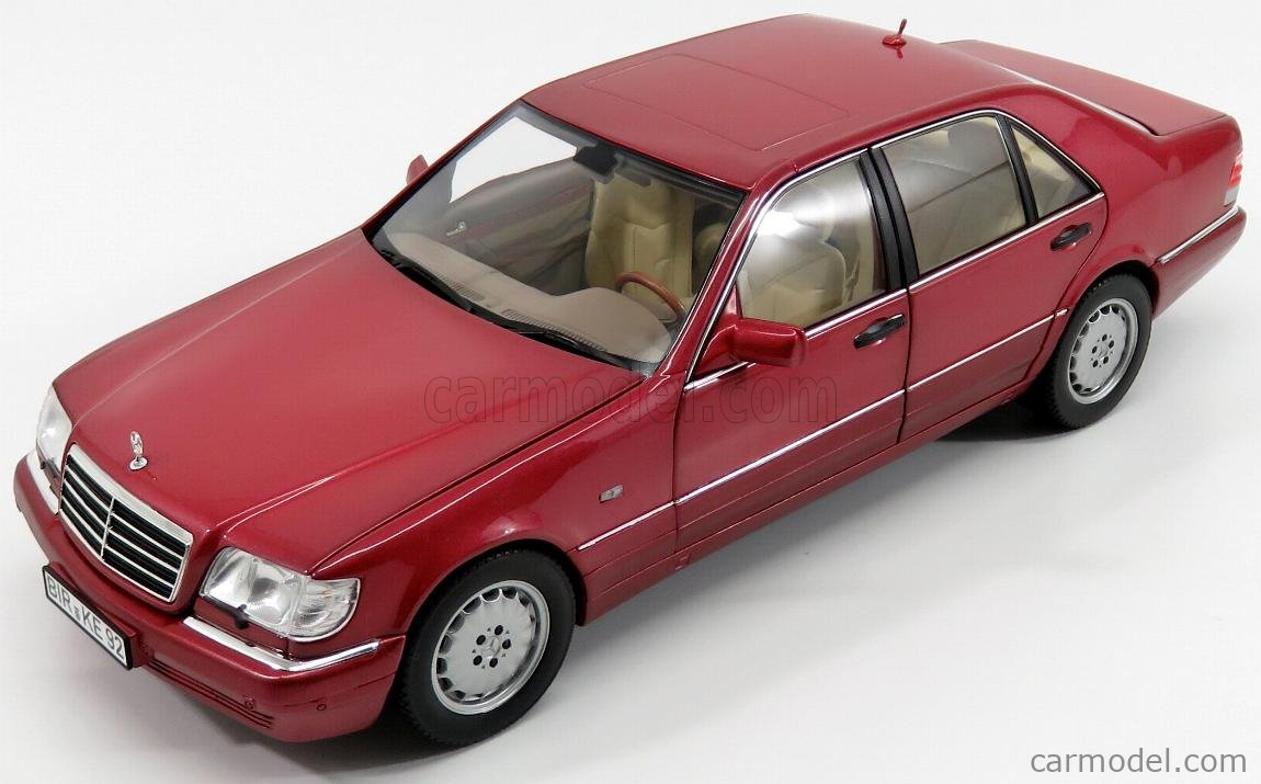 NOREV Mercedes Benz W140 S600 Black w/ Dark Red Interior 1:18*New Item!