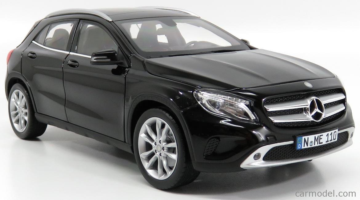 1/18 Norev 2014 Mercedes Benz GLA Class Black Diecast Model Car Black 183450 