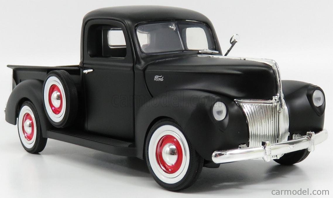 MOTOR-MAX 73170MBK Scale 1/18 | FORD USA PICK-UP 1940 MATT BLACK