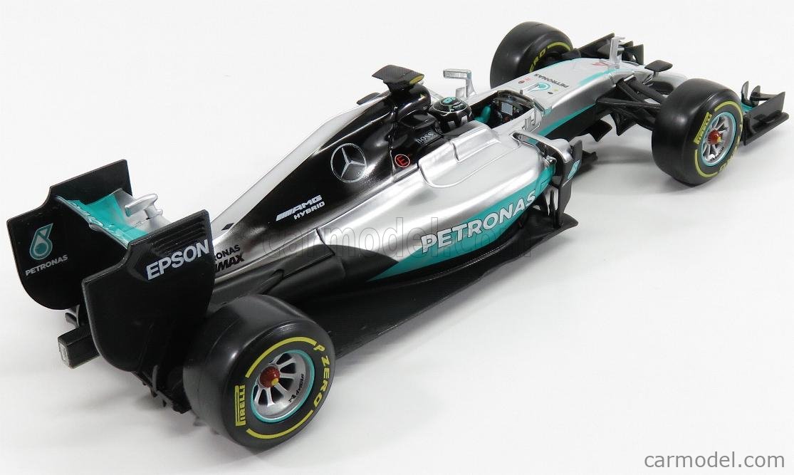Nico Rosberg Mercedes F1 W07 Hybrid #6 Weltmeister Formel 1 2016 1:18 Bburago