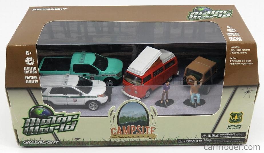 CAMPSITE CRUISERS US FOREST 2013 FORD EXPLORER & Figure✰white;LAW✰Greenlight 