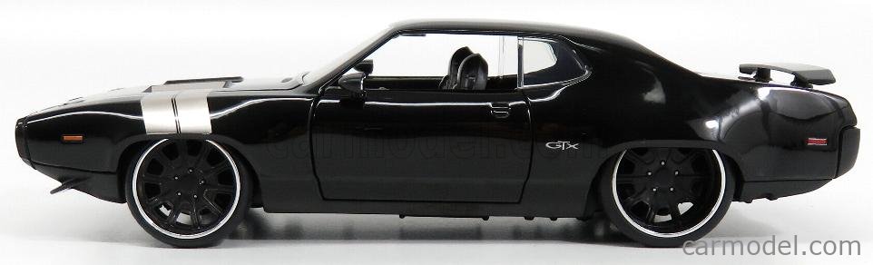 Black  NEU & OVP 1:24 Jada 98292 Fast & Furious Dom's Plymouth GTX Schwarz