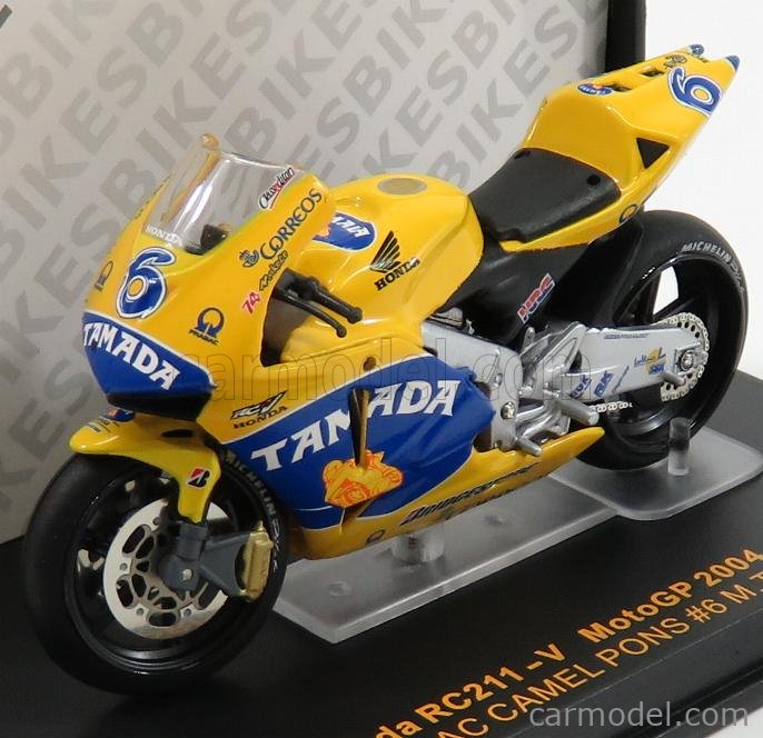 Miniature moto GP ixo 1/24 Honda RC 211 V Biaggi 2004
