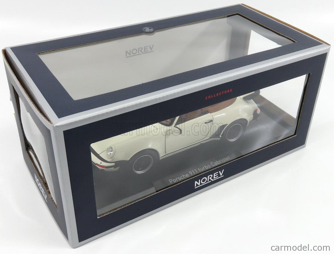 NOREV 187661 Scale 1/18 | PORSCHE 911 930 TURBO CABRIOLET 1987 IVORY