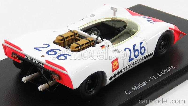 PORSCHE - 908/02 SPIDER N 266 WINNER TARGA FLORIO 1969 G.MITTER - U.SCHUTZ