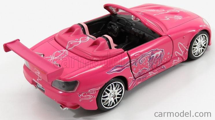 Voiture Miniature Honda S2000 Fast & Furious Rose - Jada Toys 1/32, Modèle Décapotable, Boîte Neuve