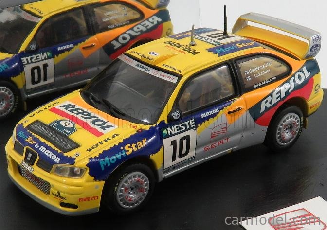 SKID SKM101 Scale 1/43 | SEAT CORDOBA WRC E2 N 10 RALLY FINLAND 1999 T ...