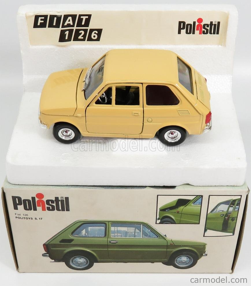 POLITOYS POLISTIL S17 Masstab: 1/25 | FIAT 126 CREAM