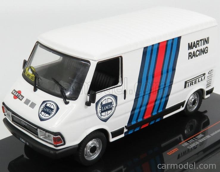 IXO-MODELS CLC297 Scale 1/43 | FIAT 242 VAN TEAM MARTINI RACING RALLY  ASSISTANCE 1984 WHITE BLUE RED