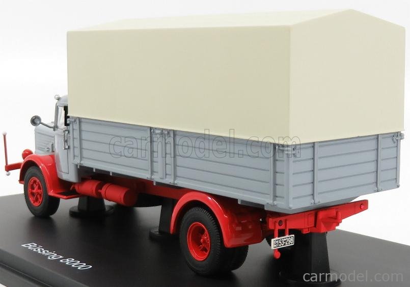Schuco 1/43 Büssing 8000S Camion Plateau Bâché 1950 – Boîte Vitrine