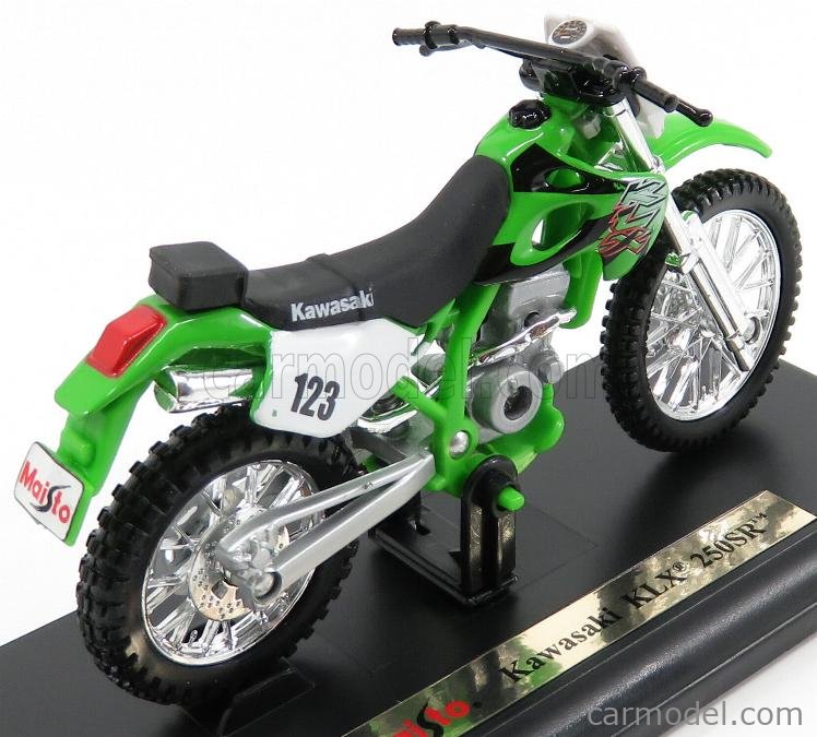 Miniatura Moto Trilha Kawasaki Klx250sr Motinha Ferro Maisto