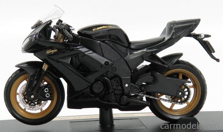 MAISTO 10004B Scale 1/18 | KAWASAKI NINJA ZX-10R 2004 BLACK GREY