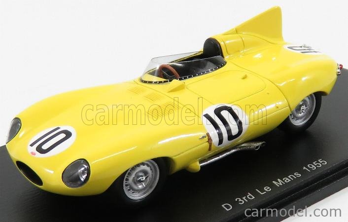 Spark S4388 Jaguar D tipo #10 3rd Le Mans 1955-Claes/Swaters 1/43 Escala 