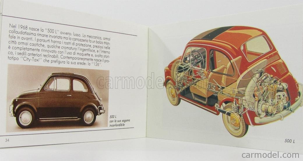 Polistil FIAT 500L Rosso 1968 Mai Giocato 1/25 In Scatola Con Il Suo