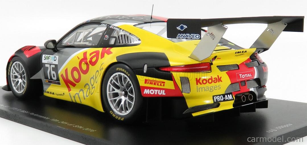 ミニカー　1/18 Porsche 911 GT3 R 10th 24h SPA 2016 IMSA Performance P.Pilet - M.Jousse - R.Narac - T.Cornac #76 [18SB003] Diecast model cars Porsche 991 GT3 R 1/18 Spark 911 () GT3 R