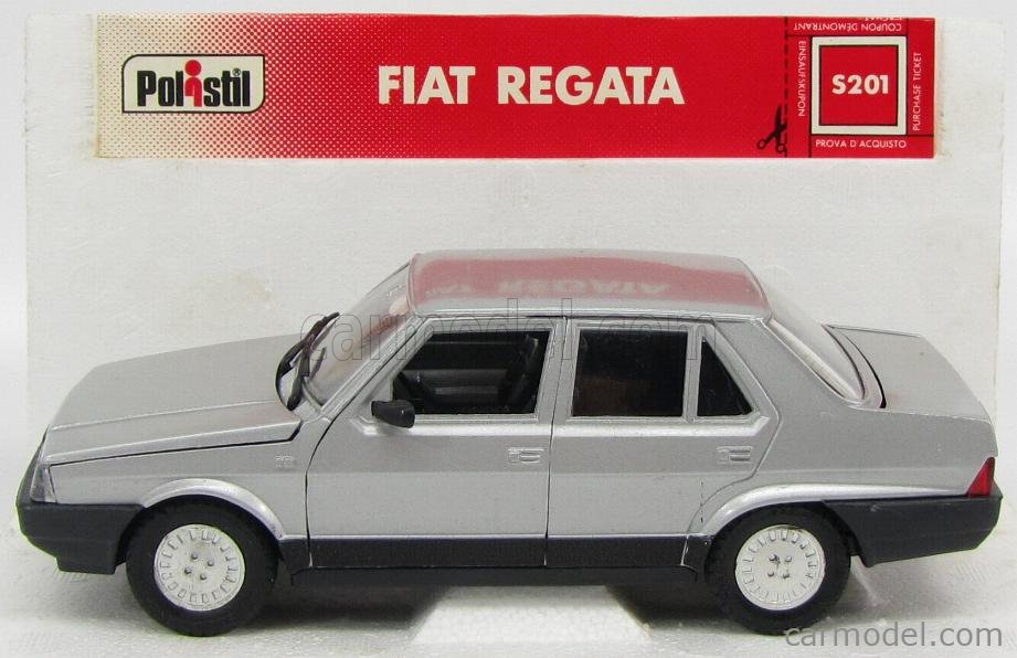 Miniature Polistil S 201 Fiat Regata Rouge, échelle 1/25e, Collection Voiture Ancienne
