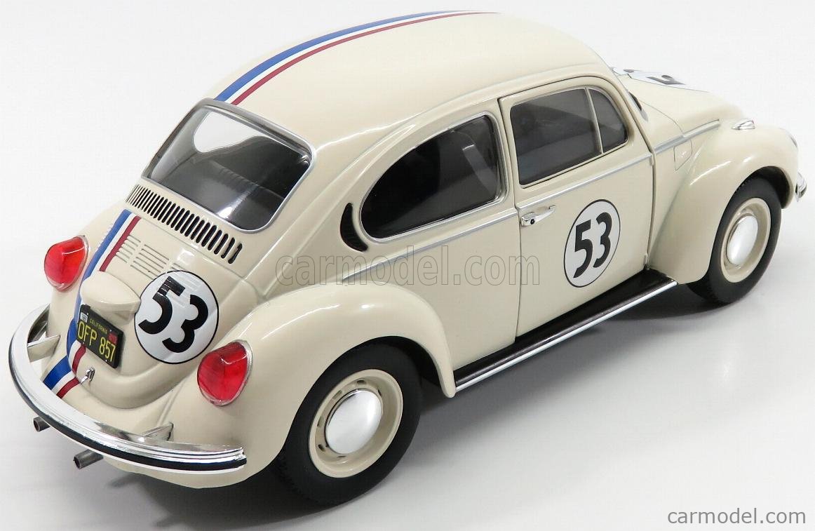 Volkswagen Beetle 1303 #53 Racer 1973 White SOLIDO 1:18 SL1800505 MMC 