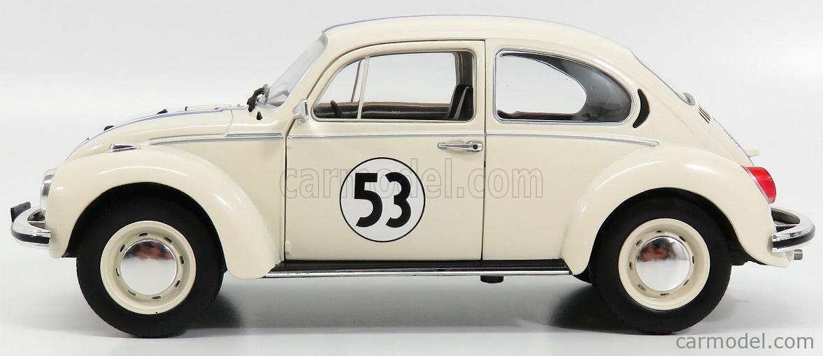 Volkswagen Beetle 1303 #53 Racer 1973 White SOLIDO 1:18 SL1800505 MMC 