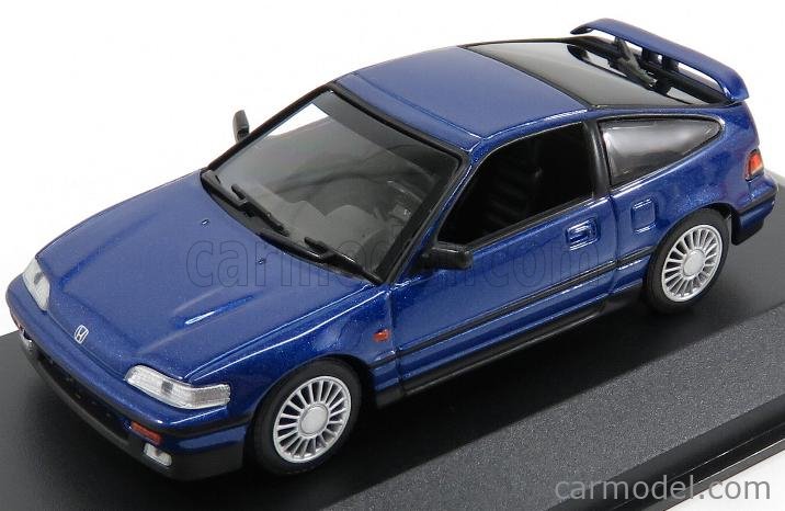 Minichamps Scale 1 43 Honda Cr X Coupe 19 Blue Met