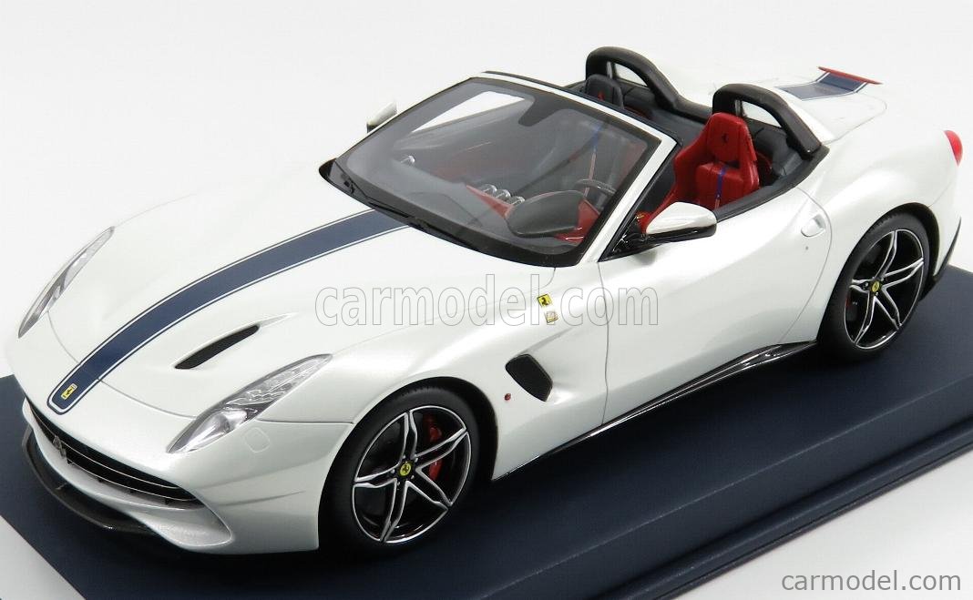 Looksmart Ls18 10e Scale 1 18 Ferrari F60 America Spider 14 Bianco Avus White Pearl Met Blue