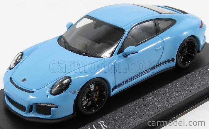 MINICHAMPS 410066225 Scale 1/43 | PORSCHE 911R 991 COUPE 2016 LIGHT BLUE