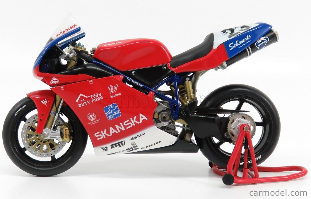 豊富な100%新品ミニチャンプス DUCATI 998R・BRITISH SUPERBIKE 2002・MICHAEL RUTTER 1/12 バイク オートバイ