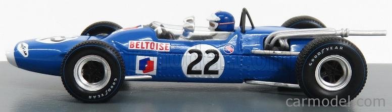 Matra F1  Ms7 #22 Mexican Gp 1967 Jeans Pierre Beltoise Blue SPARK 1:43 S4289 
