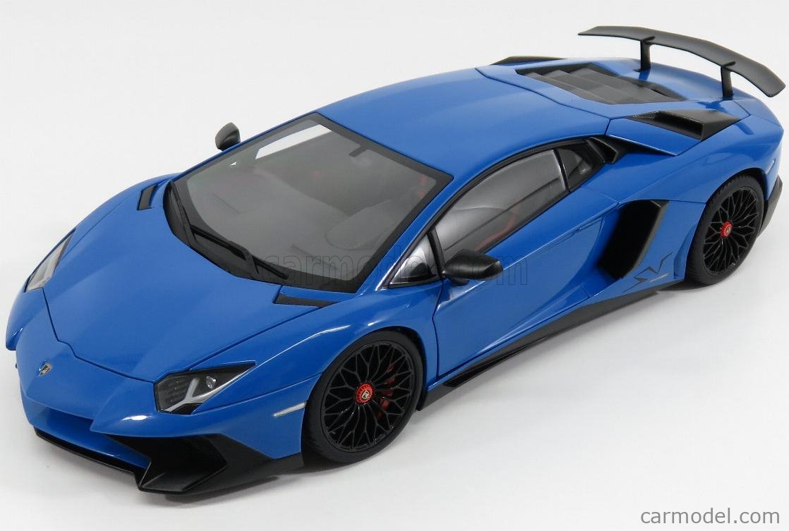 AUTOart 74559 Lamborghini Aventador Lp750-4 SV Blue Le Mans for sale online 
