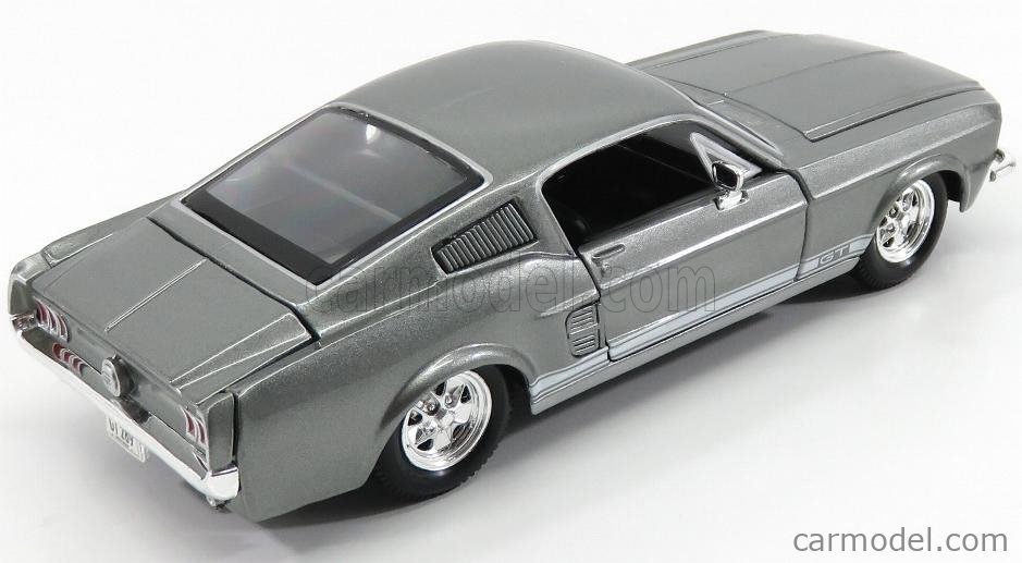 MAISTO 31260GR Scale 1/24 | FORD USA MUSTANG GT COUPE 1967 GREY MET