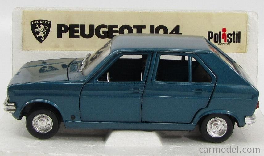 Miniature Radio-taxi Peugeot 104 Polistil 1/43 – Rare, Occasion, Métal – Collection Voiture Ancienne