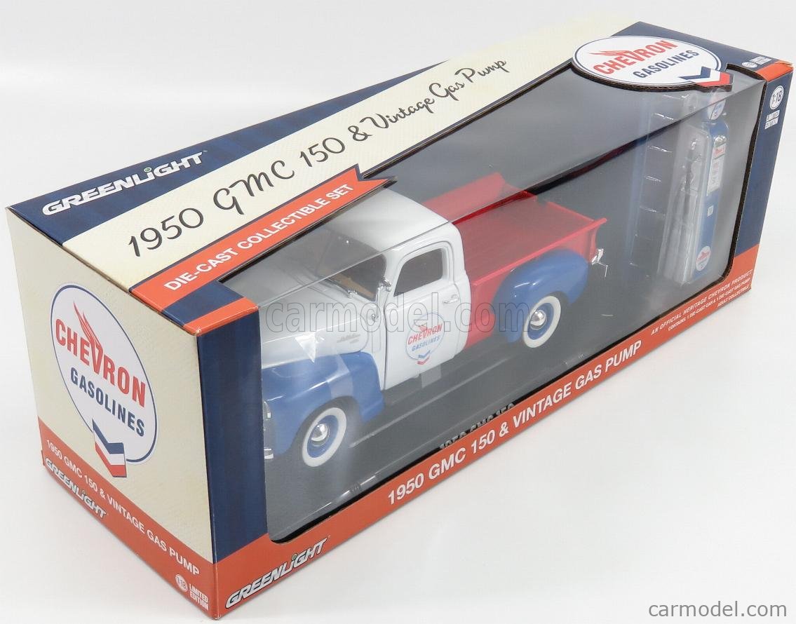 GMC - 150 PICK-UP WITH CHEVRON GAS PUMP 1950