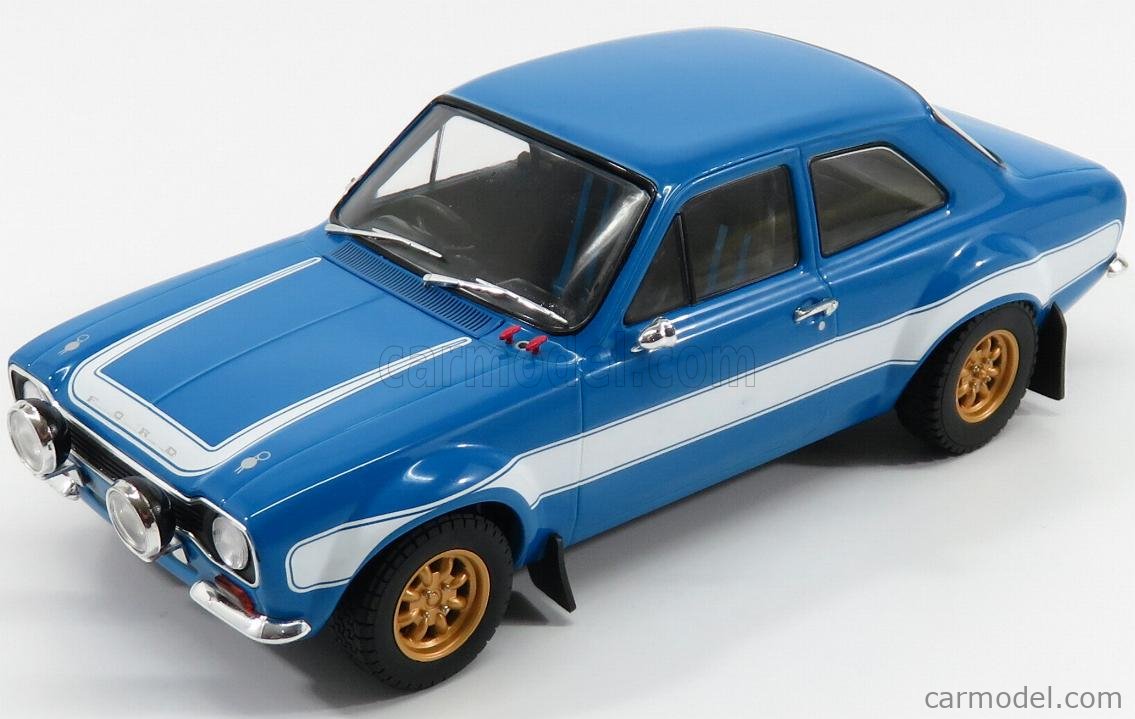 Greenlight New 1:18 Artisan Collection Fast & Furious Brians Blue 1974 Ford Escort RS2000 MKI Diecast Model Car 