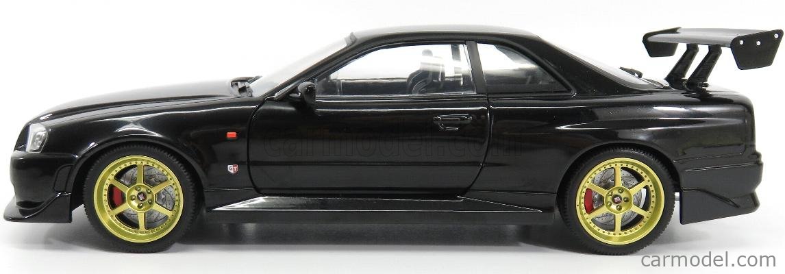 GREENLIGHT 19030 Scale 1/18 | NISSAN SKYLINE GT-R (R34) 1999 BLACK MET