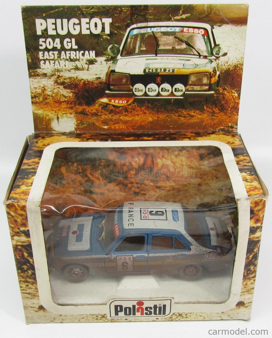 Polistil SB 1/24 – Peugeot 104 Grise – Miniature Collection, Sans Boîte