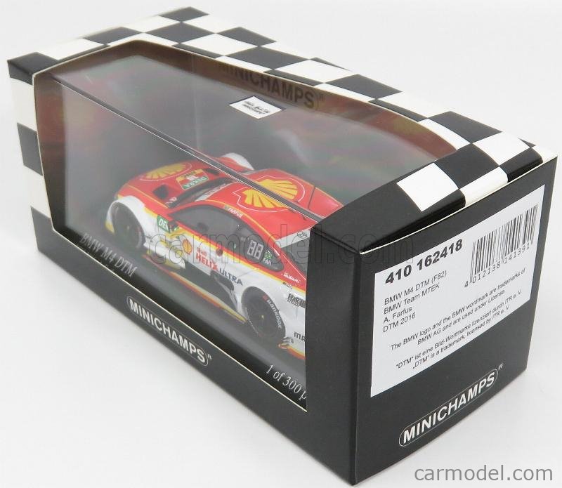 Modèle Minichamps 1/43 BMW M4 F82 Team MTEK DTM 2016 - Bruno Spengler - Neuf Sous Blister