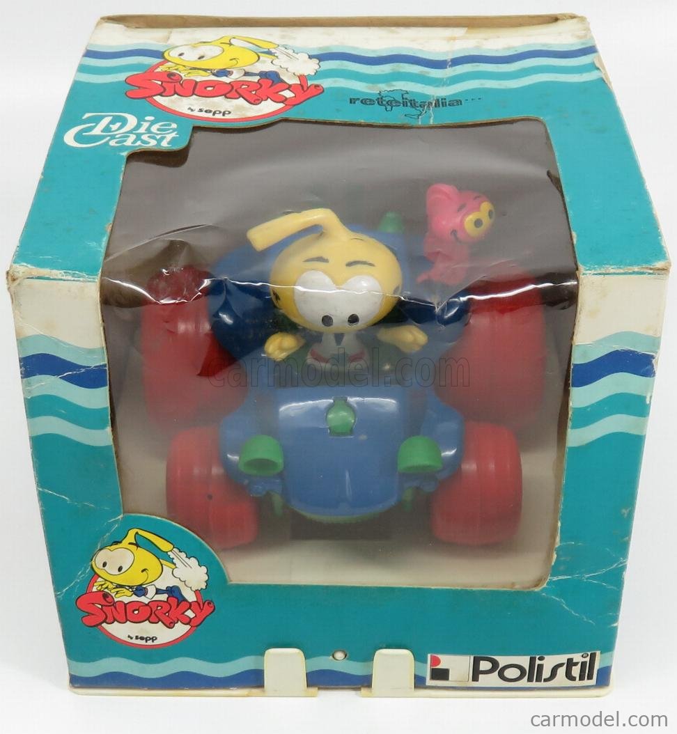 POLITOYS POLISTIL 12101 Escala 1 25 POLISTIL SNORKY S CAR BLUE YELLOW