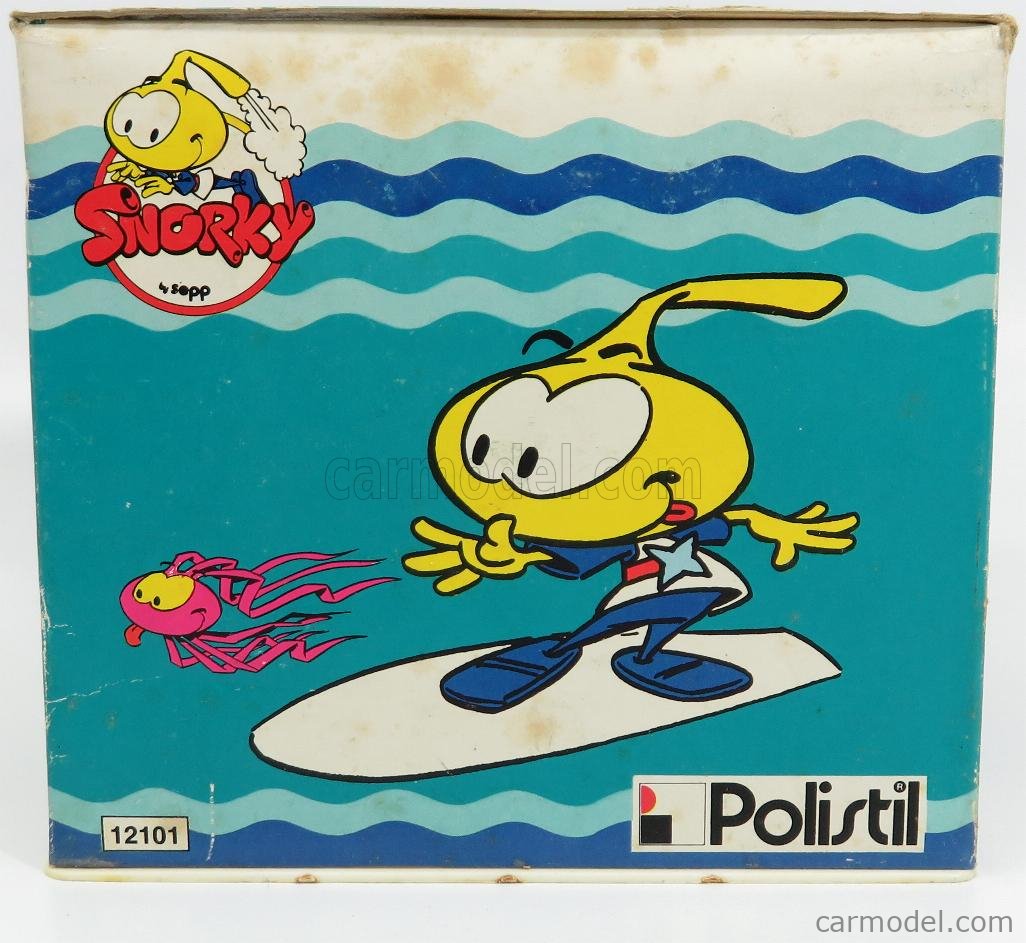 POLITOYS POLISTIL 12101 Escala 1 25 POLISTIL SNORKY S CAR BLUE YELLOW
