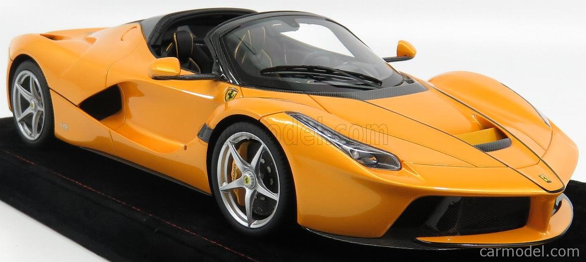 BBR Ferrari LaFerrari 1:18 Modena Giallo/Nero Lucido - Modellino In Metallo Limited 120 Pz