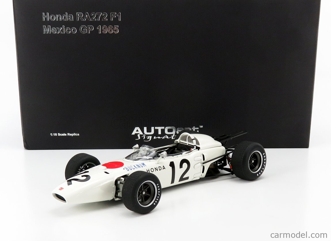 AUTOART 86598 HONDA RA272 Grand Prix F1 Mexique 1965 Ronnie Bucknum #12 1/18 