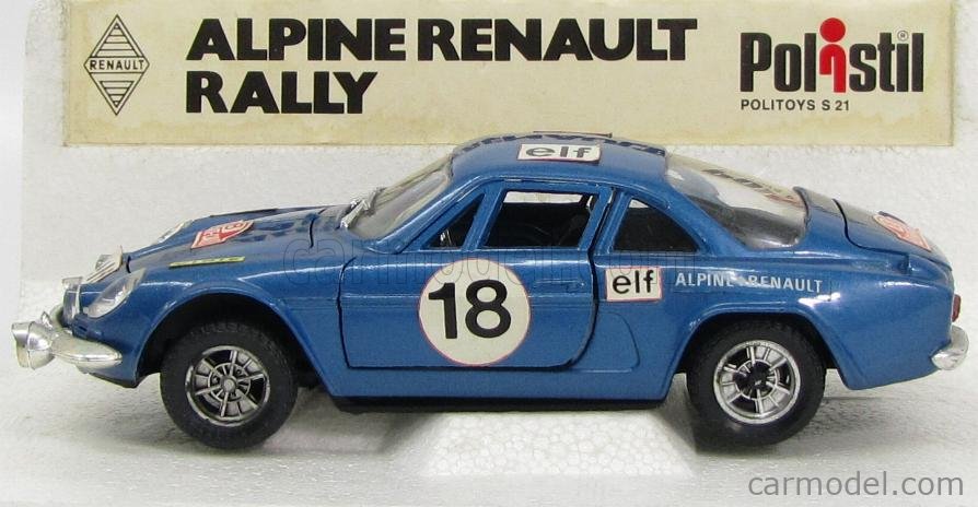 1/18 Solido 1971 Renault Alpine A110 1600S Rallye Du Portugal Diecast Car Model