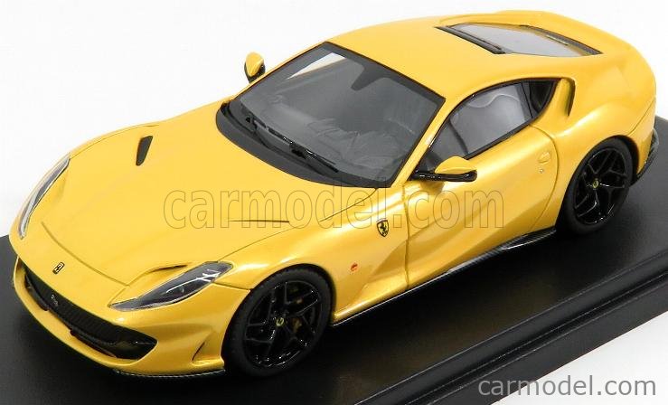 LOOKSMART LS467DCAR Scala 1/43  FERRARI 812 SUPERFAST 2017 - EXCLUSIVE  CARMODEL GIALLO TRISTRATO - YELLOW MET