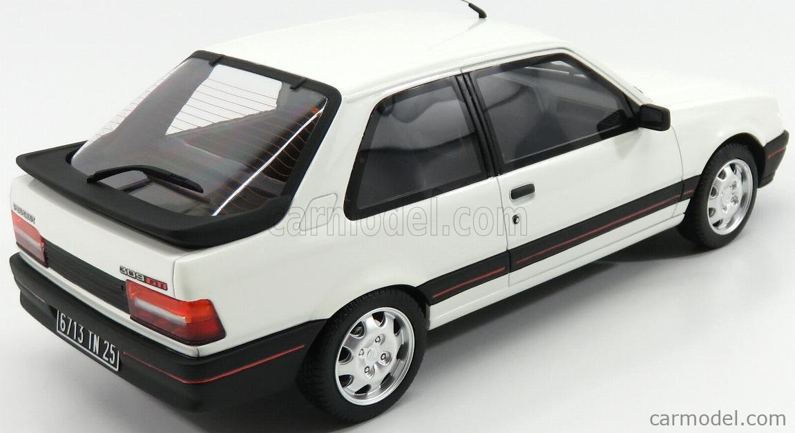 Modèle Réduit 1:18 Norev - Peugeot 309 GTI 1987 Blanche - Neuf Sous Boîte